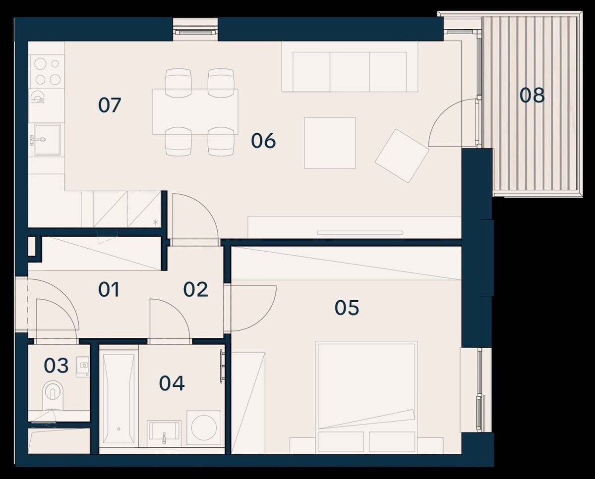 GRAVITAS | 2-izbový byt s balkónom, Brenner – Residence, Ružinov — foto 6