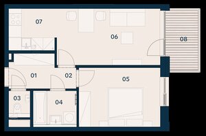 GRAVITAS | 2-izbový byt s balkónom, Brenner – Residence |Ružinov — foto 6