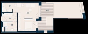 GRAVITAS | 1-izbový byt s predzáhradkou, Brenner – Residence Ružinov. — foto 6