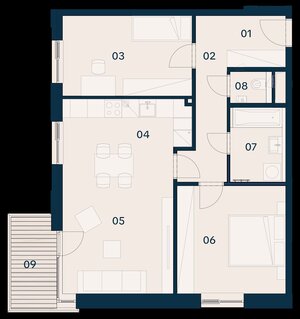 GRAVITAS | 3-izbový byt s balkónom,  Brenner – Residence, Ružinov. — foto 6