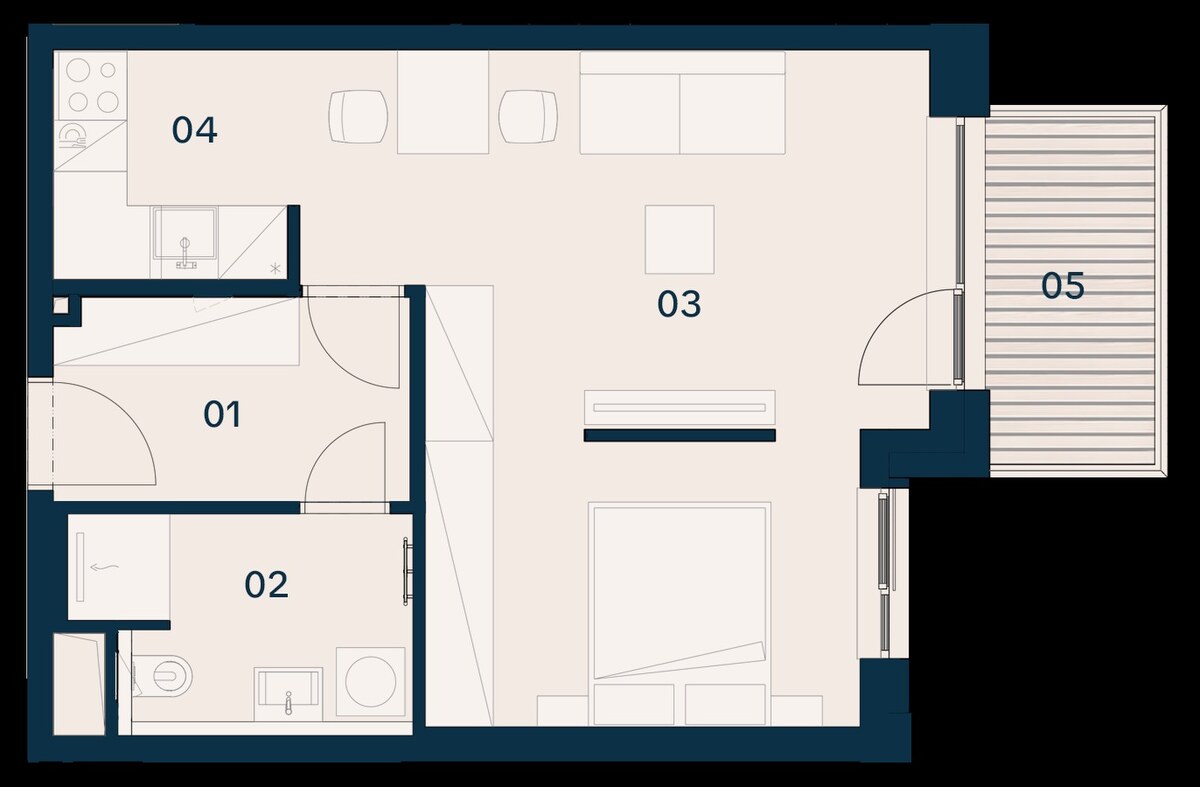 GRAVITAS | 1-izbový byt s balkónom, Brenner – Residence, Ružinov — foto 6