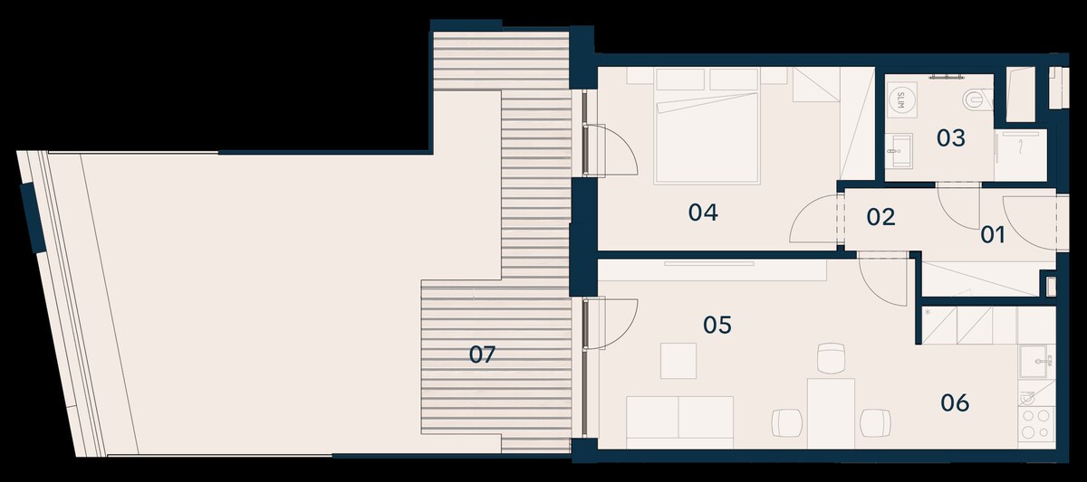 GRAVITAS | 2-izbový byt s predzáhradkou, BRENNER – Residence, Ružinov. — foto 6