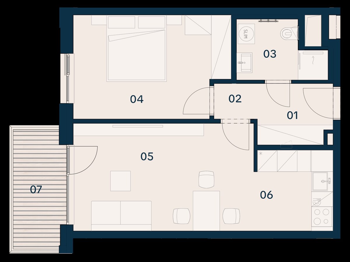 GRAVITAS | 2-izbový byt s balkónom, Brenner – Residence | Ružinov — foto 6