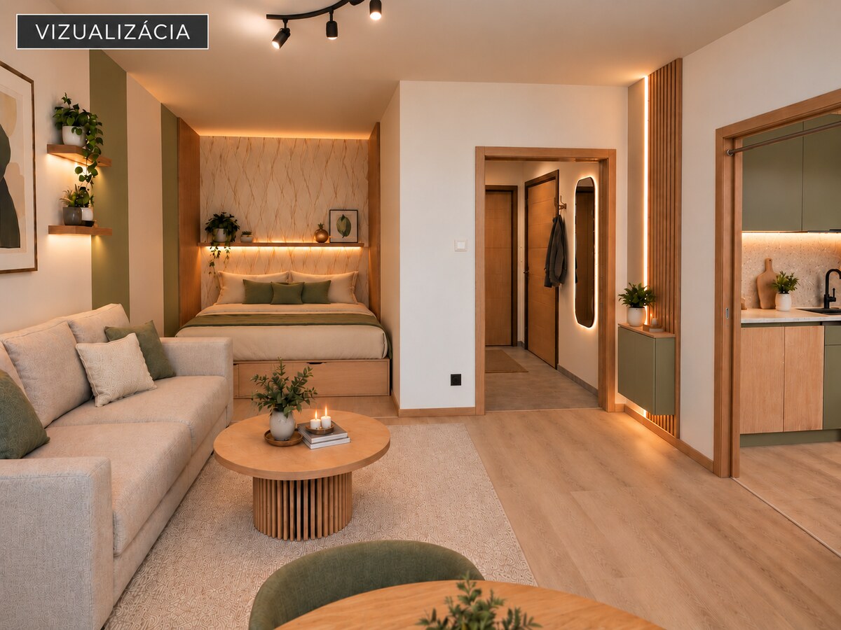 1-izbový byt s klimatizáciou a pivnicou | Hviezdna ulica, Šamorín — foto 3