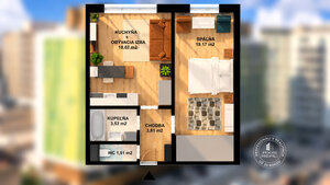AXIS REAL | Miletičova 60 | 2-izbový byt s klimatizáciou a pivnicou — foto 3