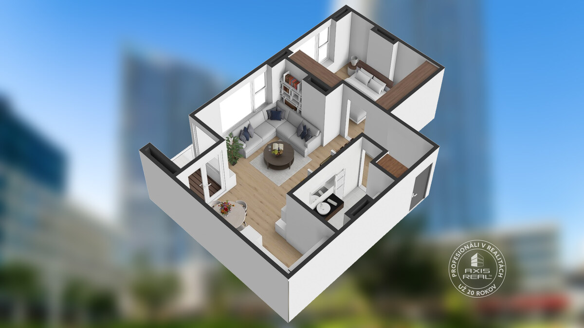 AXIS REAL | Moderný 2i apartmán, LODŽIA, PIVNICA, GARÁŽ, Panorama City — foto 29