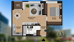 AXIS REAL | Moderný 2i apartmán, LODŽIA, PIVNICA, GARÁŽ, Panorama City — foto 17