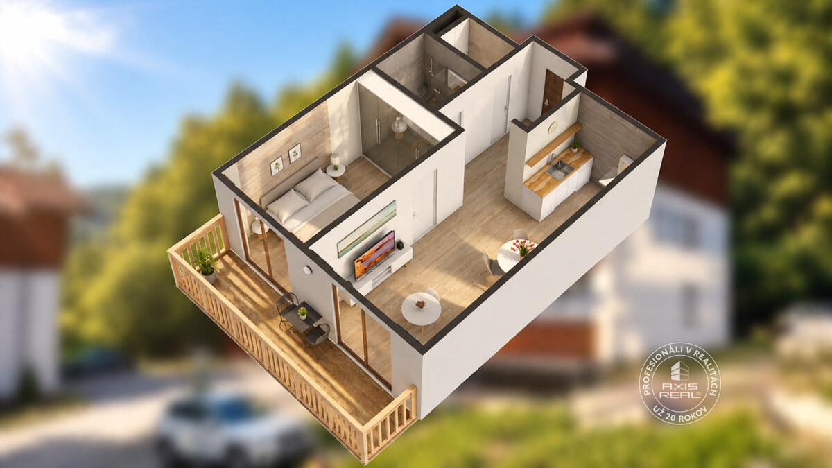 AXIS REAL | 2-izbový byt s PARKOVACÍM MIESTOM lokalita CHOPOK JUH — foto 31
