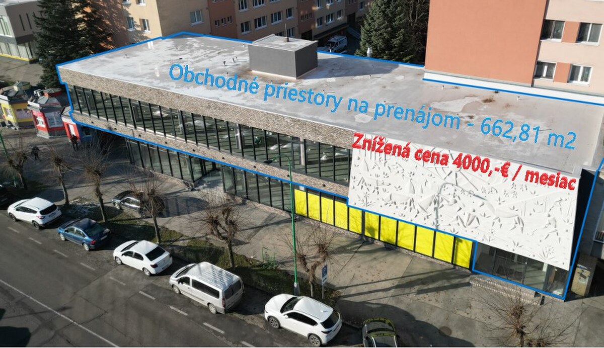 TIMA Real ponúka na prenájom obchodné priestory v Myjave