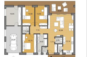Pozemok 805m2 s projektom rodinnéhno domu, Voderady — foto 2