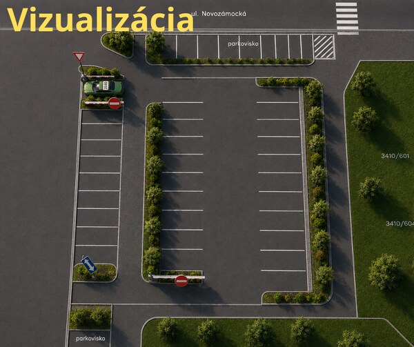 Na predaj rovinatý pozemok pre parkovisko 778m2 -  Zvolen-Západ P098ZL