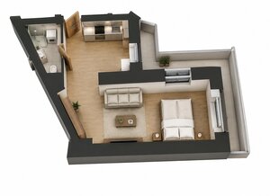 Rezidencia Hodžova 2-izbový byt s priestranným balkónom — foto 2