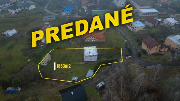 ! Predané ! Na predaj rodinný dom pri Banskej Štiavnici