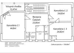 Reprezentatívne kancelárske priestory na prenájom – centrum Ružomberka — foto 6