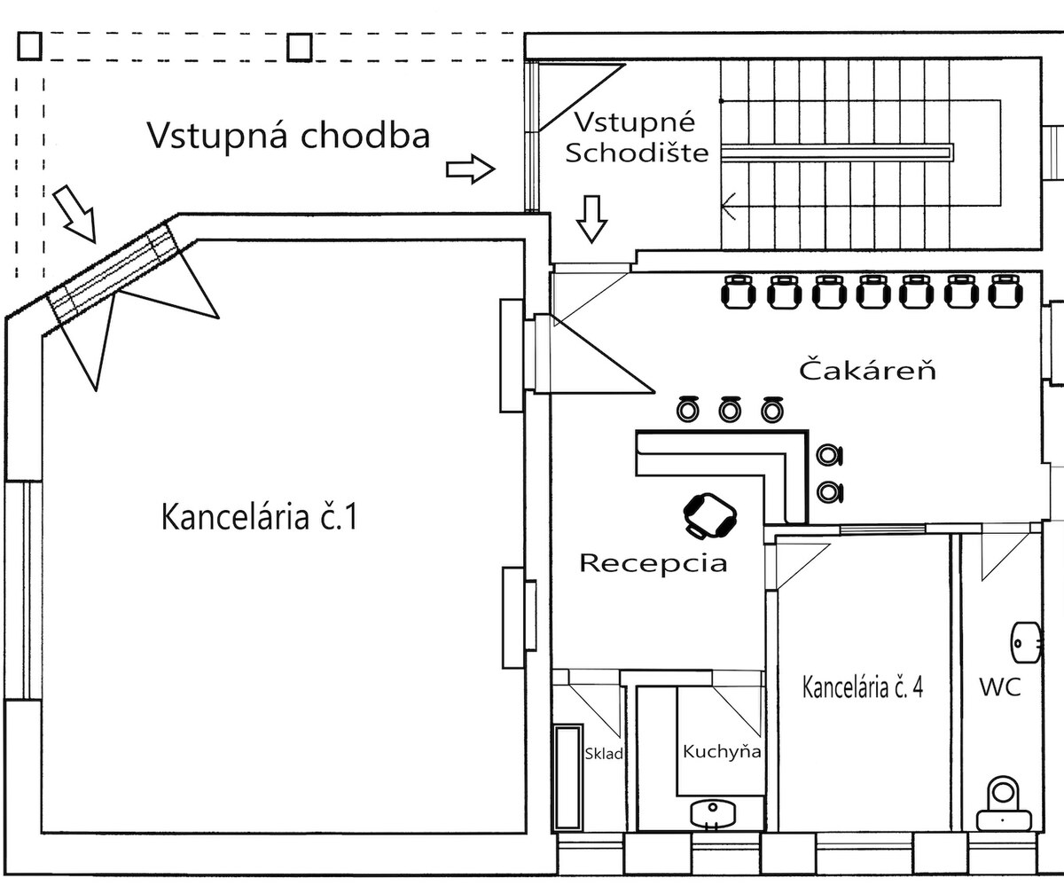 Prenájom Kancelárie 110 m² v centre Ružomberka — foto 2