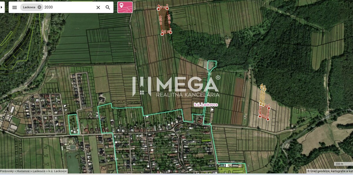 NA PREDAJ TRI INVESTIČNÉ POZEMKY CENA 18€/m² - LACKOVCE — foto 4