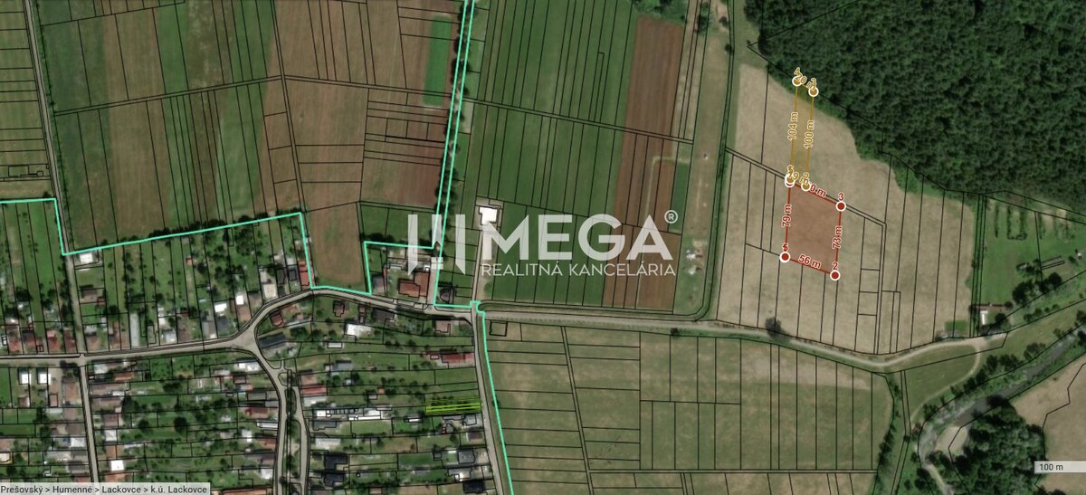 NA PREDAJ TRI INVESTIČNÉ POZEMKY CENA 18€/m² - LACKOVCE — foto 5