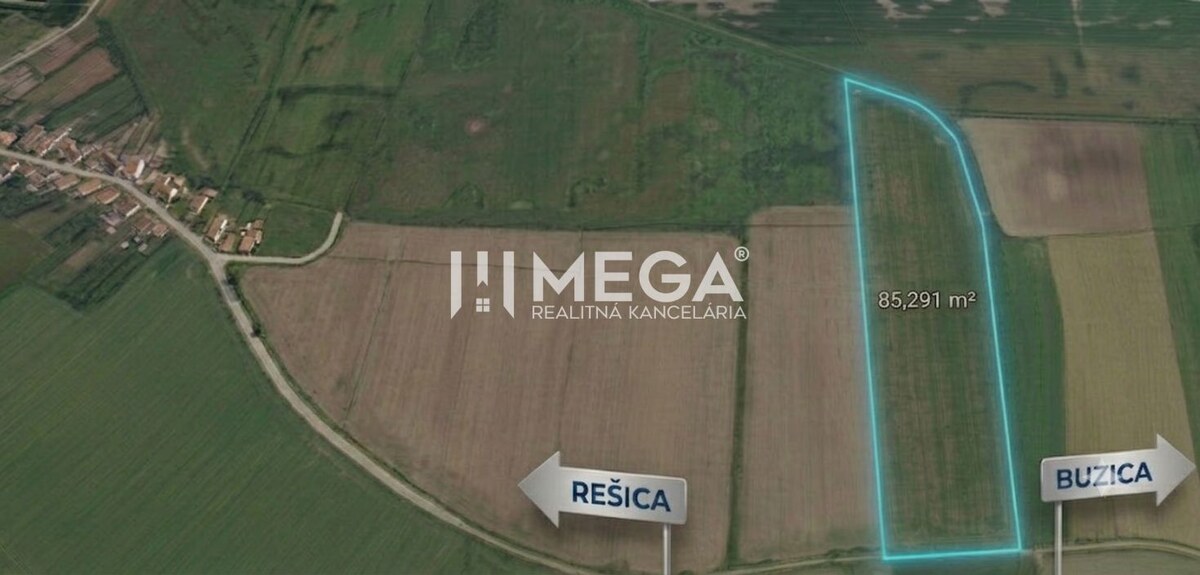 NA PREDAJ: Investičný pozemok 85 291 m² – Rešica, Košice-okolie