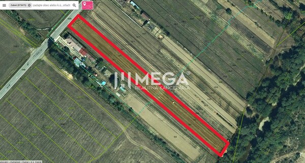 NOVÁ CENA-PREDAJ POZEMKOV (3.053 m2) v obci ZUBNÉ