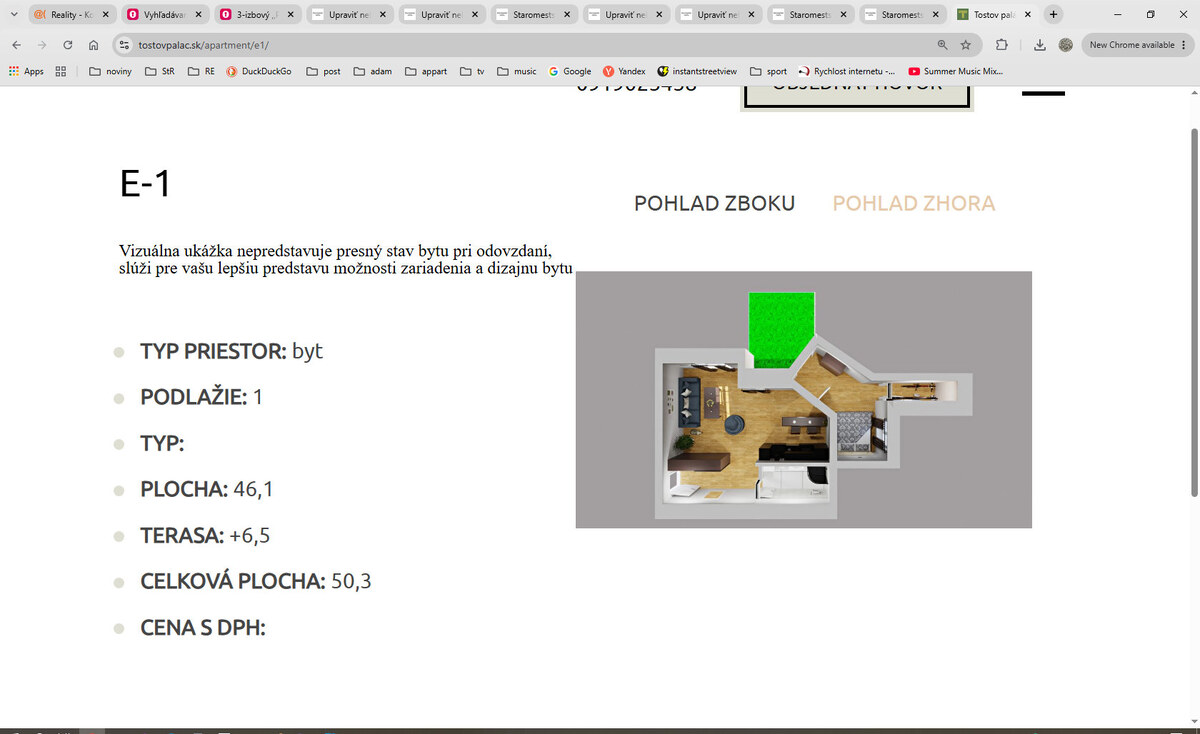 Tostov palac 1 izb. prizemie KoperdakE1 — foto 4