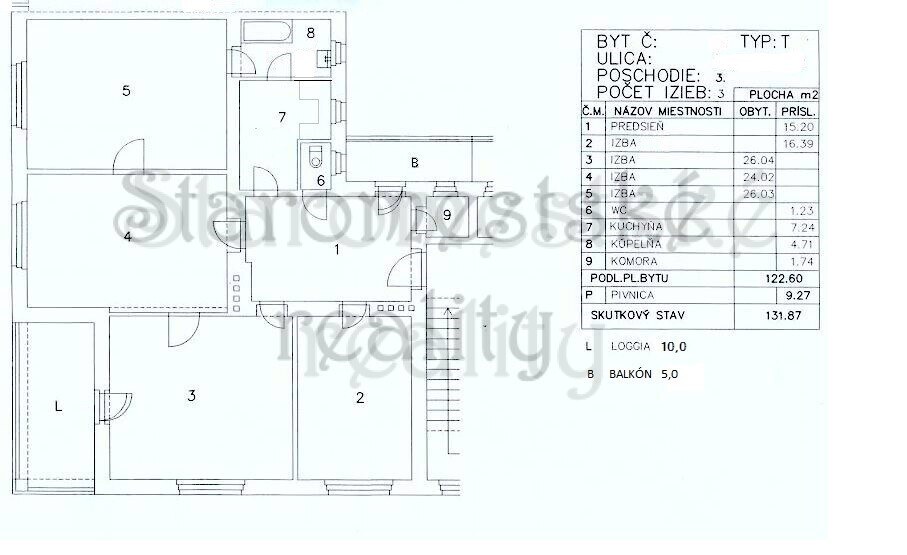 4-izb,146m2,čiastočná,3/4, Vojenský byt — foto 2