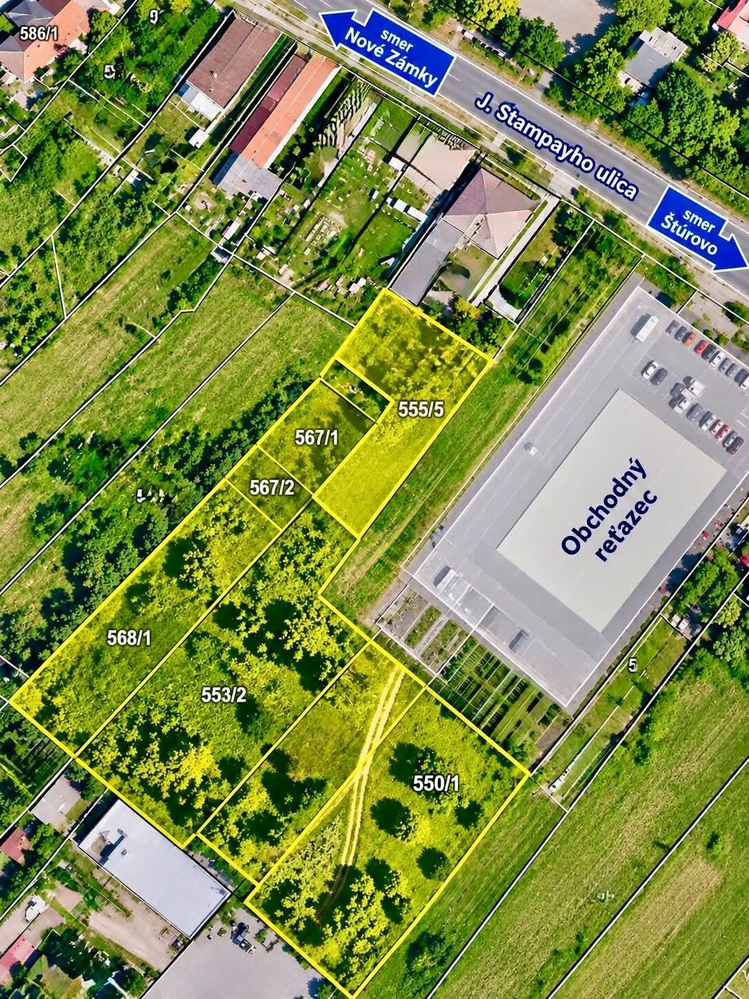 EXKLUZÍVNE - INVESTIČNÁ PRÍLEŽITOSŤ | GBELCE | 4 887 m² | STRATEGICKÁ POLOHA