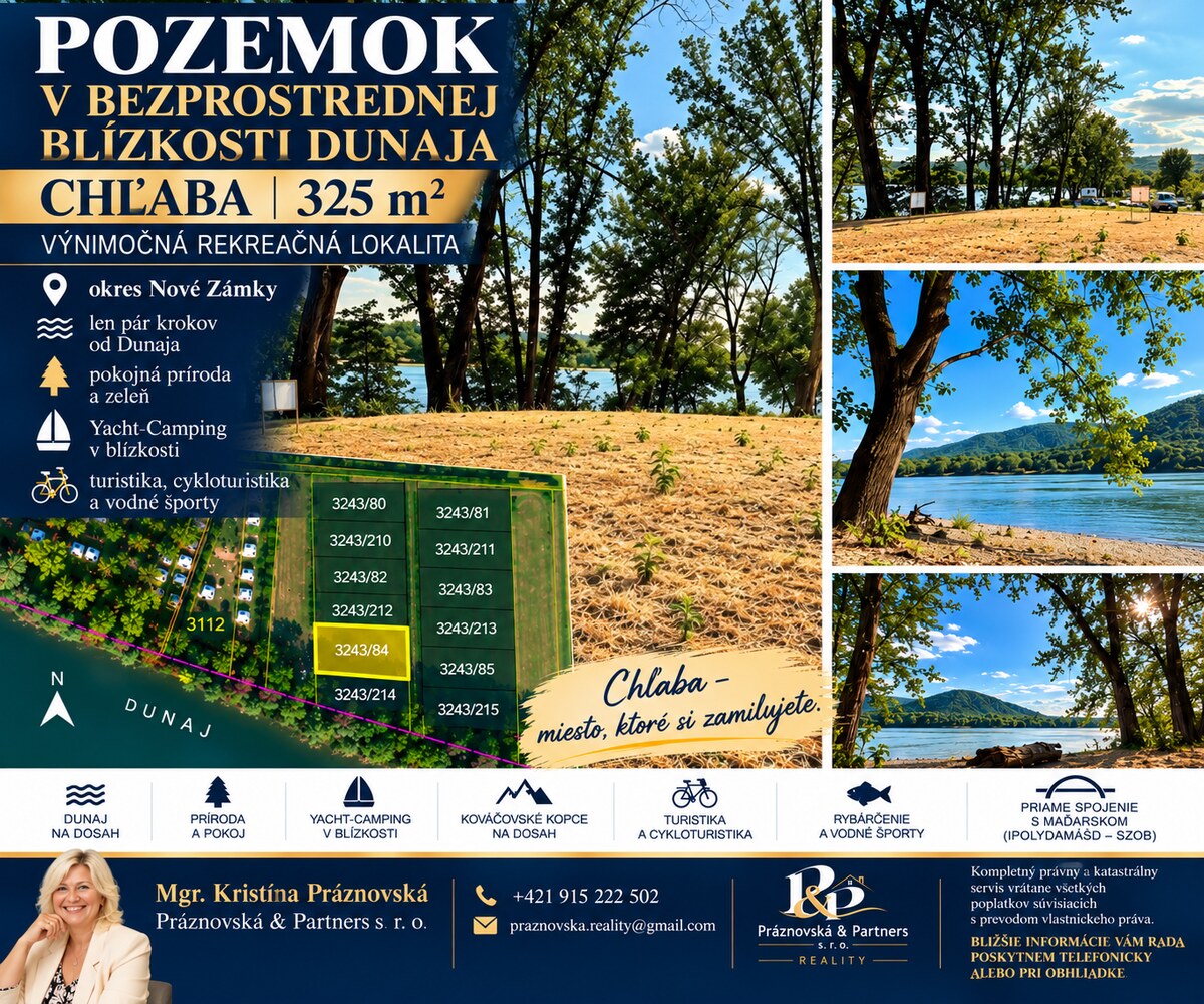 POZEMOK V BEZPROSTREDNEJ BLÍZKOSTI DUNAJA | CHĽABA | 325 m² | VÝNIMOČNÁ REKREAČNÁ LOKALITA — foto 10