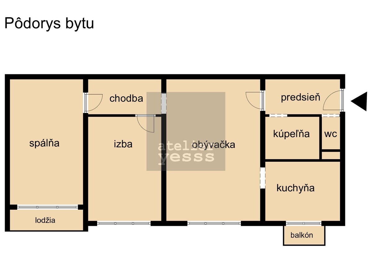 YESSS - Priestranný, kompletne zrekonštruovaný 3-izbový byt s lodžiou a balkónom v pokojnej časti Ružinova – Exnárova ulica — foto 4