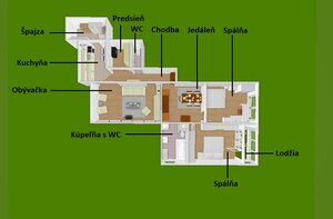 Na prenájom priestranný 3-izbový byt s lodžiou, 101 m², od 10 / 2026 — foto 18