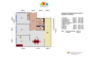 Moderné a luxusné administratívne priestory s terasou, 124 m2,Dunajská — foto 20