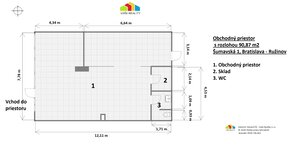 Obchodný priestor na prenájom, 90 m², Šumavská ulica, BA – Ružinov, — foto 5