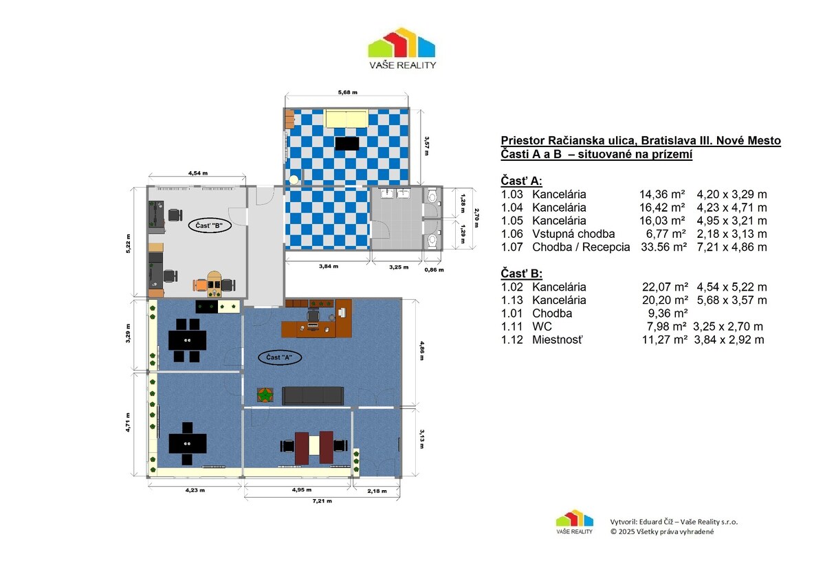 Na prenájom krásne kancelárie, 14 – 156 m², Račianska ul.,ihneď voľné — foto 18