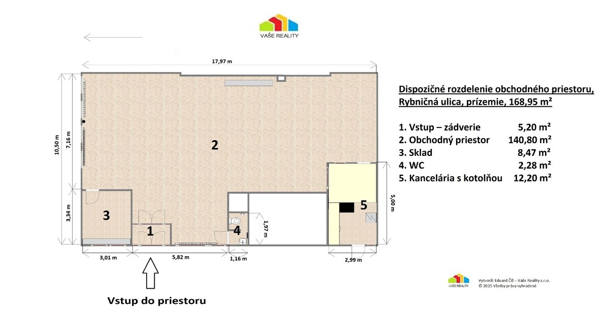 Na prenájom priestor, 169 m², Rybničná ul., BA – Vajnory, ihneď voľný — foto 14