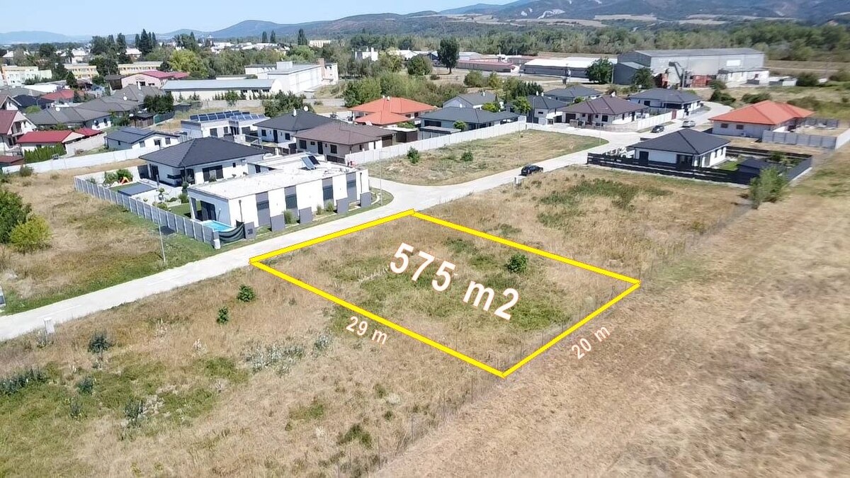 Stavebný pozemok 575 m2, Horná Streda