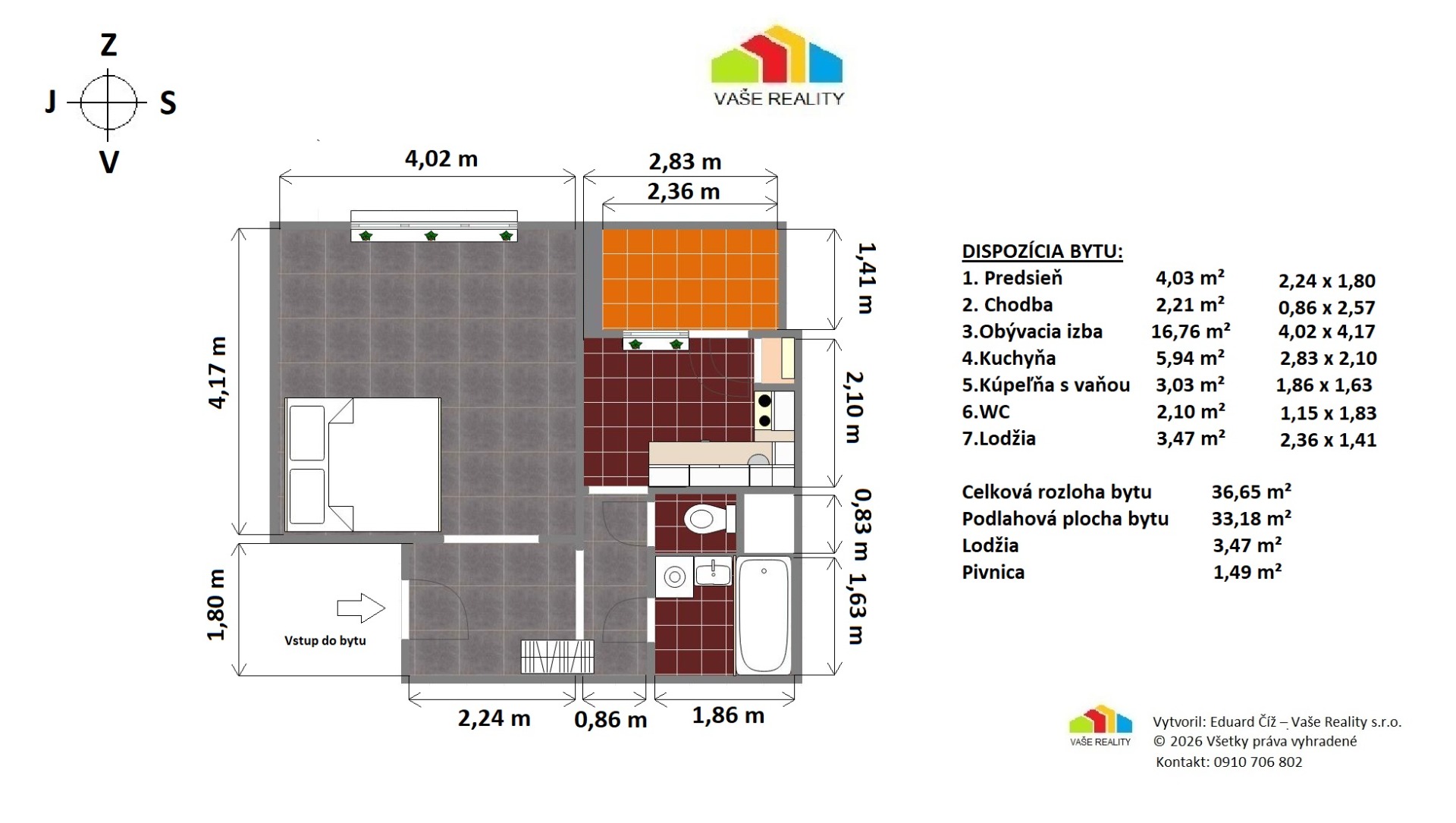 Na predaj 1-izbový byt s lodžiou, 38  m², Hraničná ul. Ružinov — foto 14