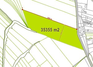 Pozemok 35 355 m² vhodný na chov koní či hospodárstvo – Prašník — foto 2