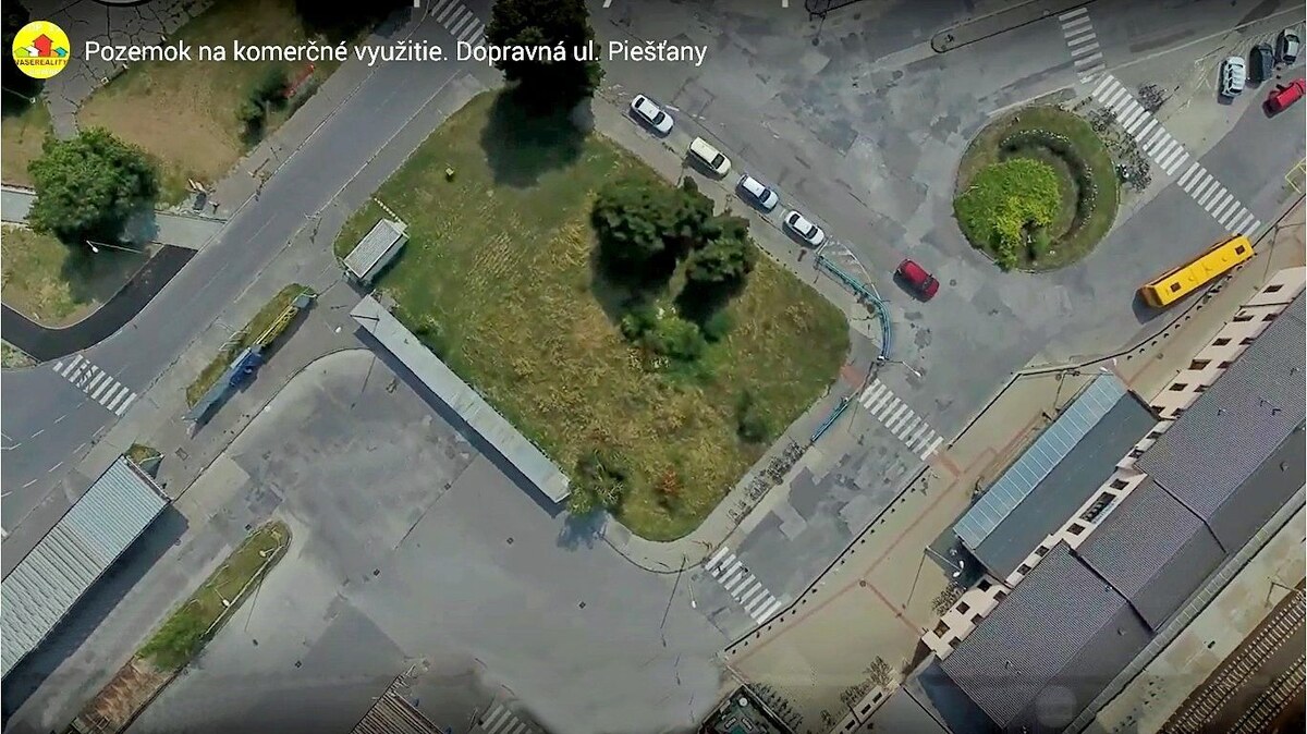 *VIDEO* Pozemok na komerčné využitie 1197 m2 Piešťany, Dopravná — foto 3