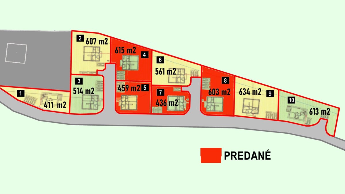 PREDAJ STAVEBNÝ POZEMOK 607 M² BOROVCE /VODA, ELEKTRINA, KANALIZÁCIA/ — foto 3