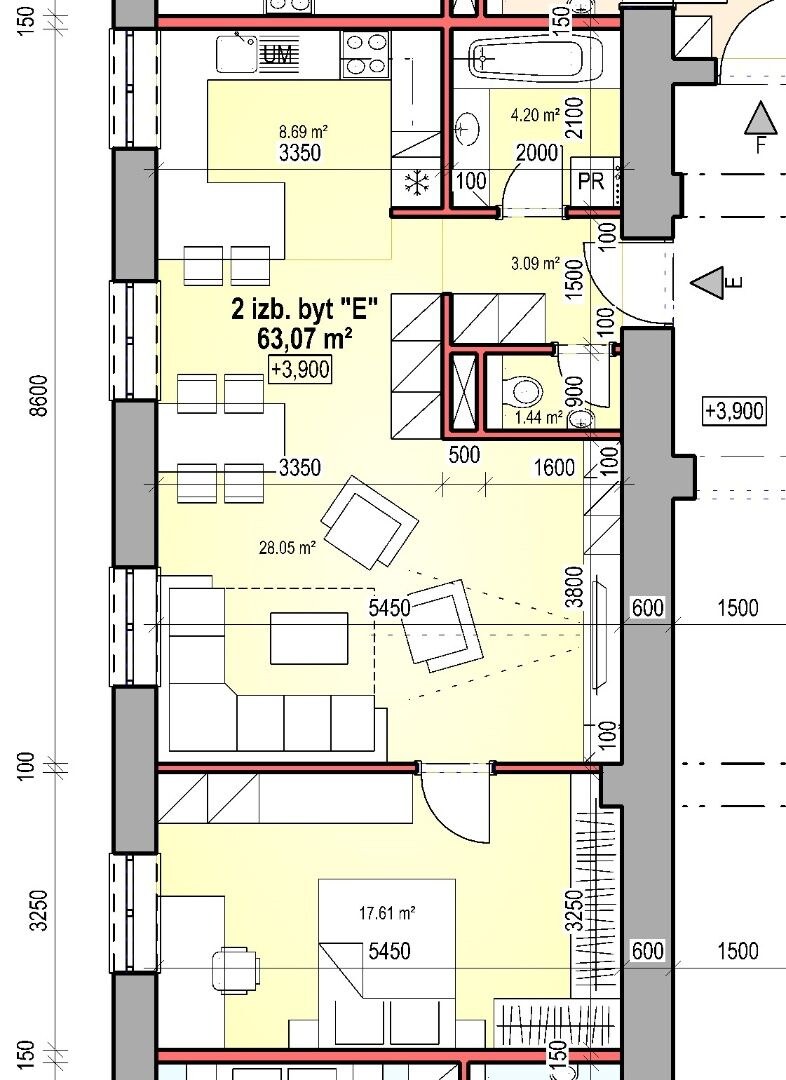 Predám 2 izbový byt Ilava, STRED, 63,07 M2 — foto 3
