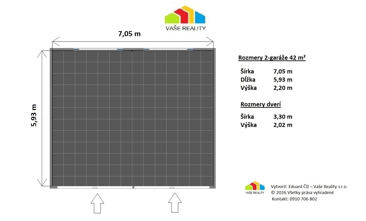 Na prenájom 2-garáž, 42 m², v garážovom dome, Cintorínska ul., ihneď — foto 5