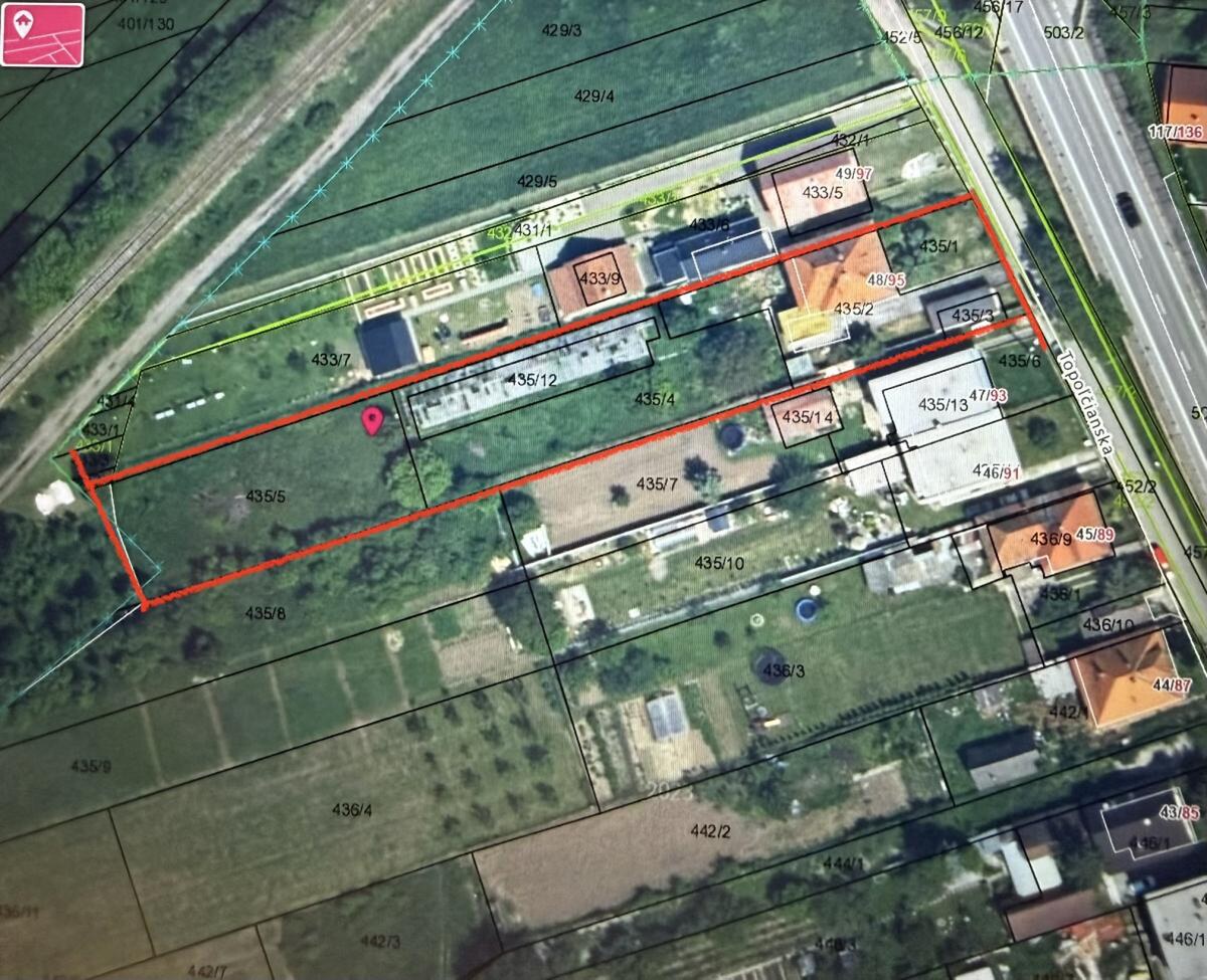 INVESTIČNÁ PRÍLEŽITOSŤ: 2 411 m² POZEMOK S RD A S MOŽNOSŤOU VÝSTAVBY 3 DVOJDOMOV