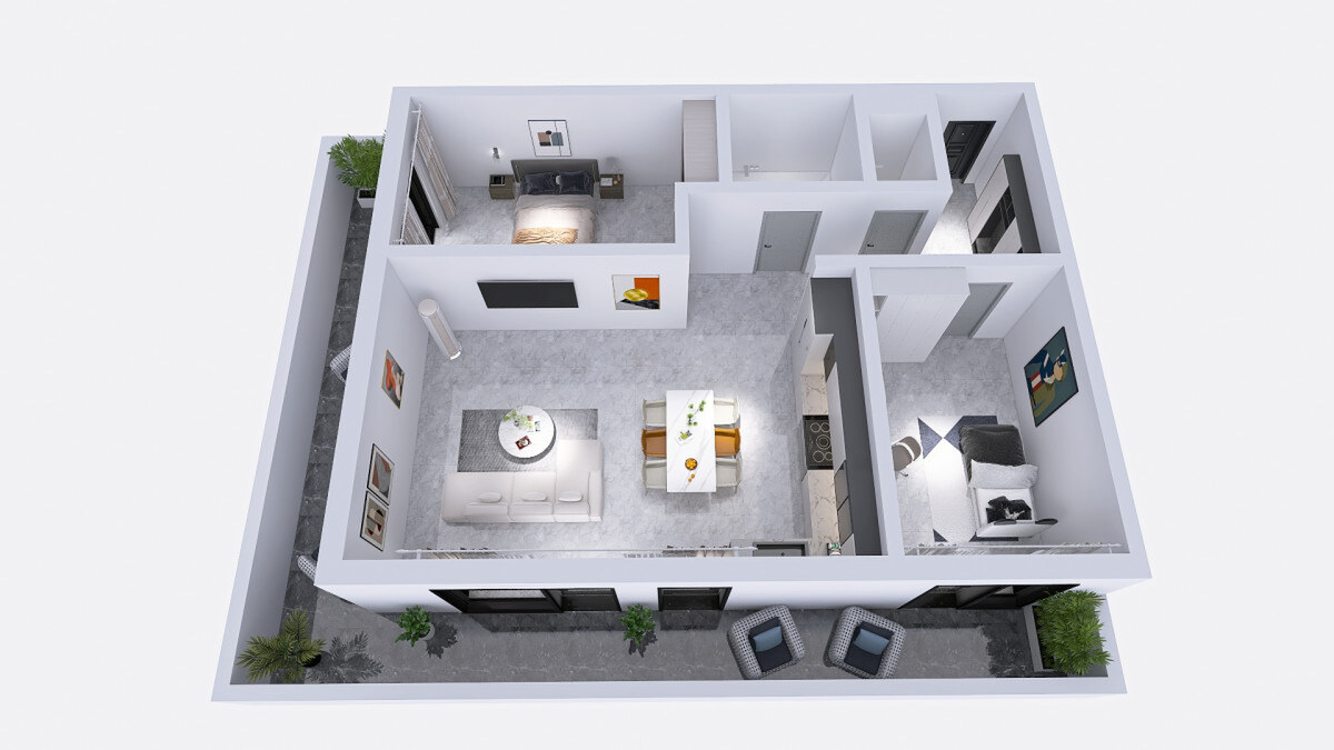 Nadštandardný, klimatizovaný 3i byt v novostavbe z r. 2026, terasa 24 m2, 1 x parkovanie — foto 14
