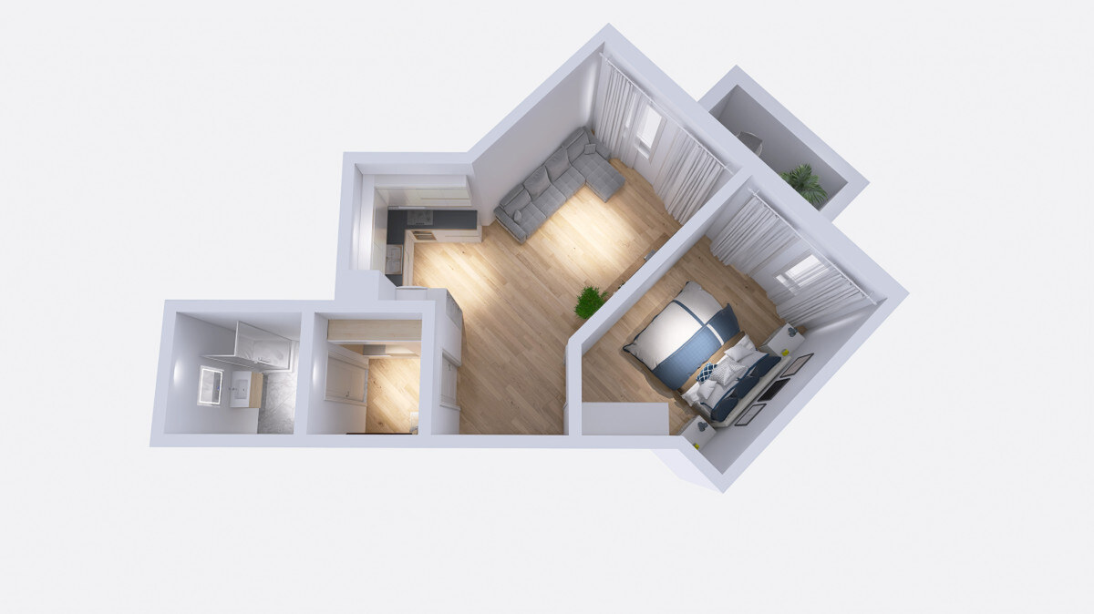 Klimatizovaný 2i byt s balkónom, novostavba 2019, parkovacie miesto — foto 11