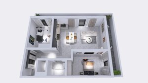 Klimatizovaný 3i byt v novostavbe z r. 2026, terasa 24 m2, 1 x parkovanie — foto 2