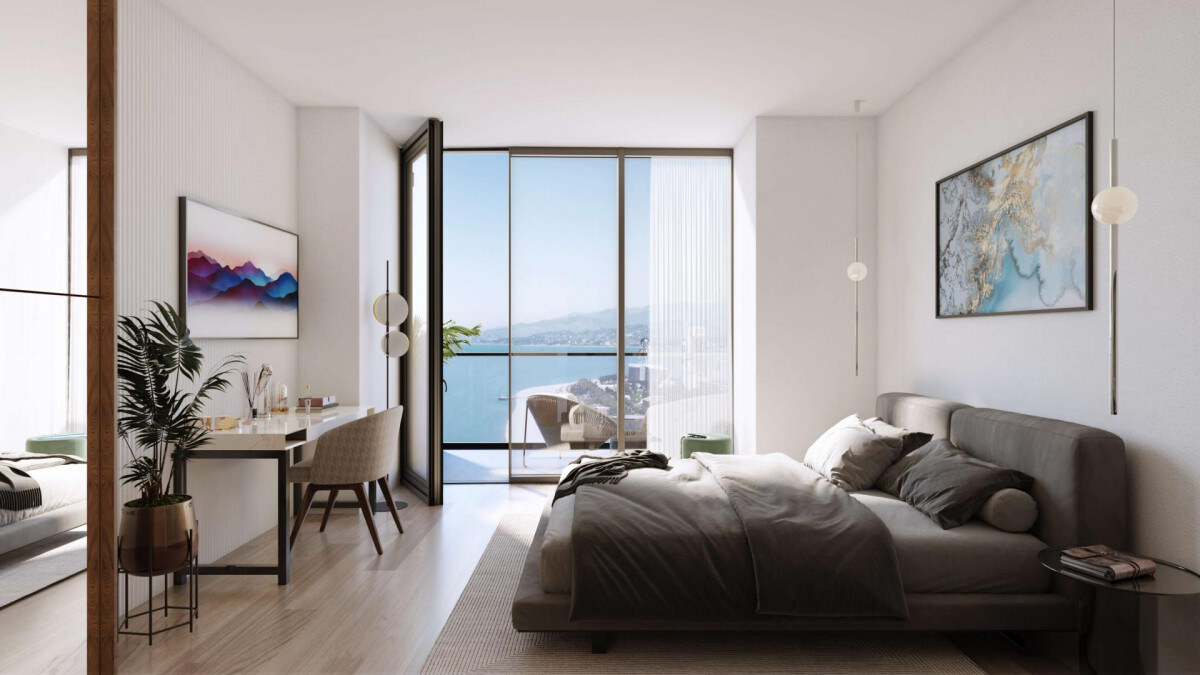 Luxusný apartmán s výhľadom na more v exkluzívnom 5* hoteli v meste Batumi — foto 3