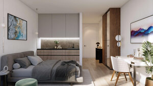 Luxusný apartmán s výhľadom na more v exkluzívnom 5* hoteli v meste Batumi — foto 4