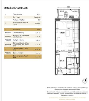 Skolaudované - praktický 1 izb.byt s balkónom v top lokalite — foto 27
