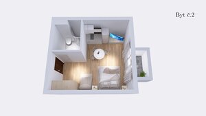 Kompletne zariadený nadštandardný 1-izbový apartmán – možnosť odpočtu DPH — foto 11
