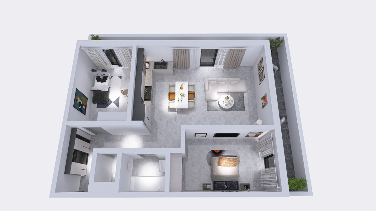 Klimatizovaný 3i byt v novostavbe z r. 2026, terasa 24 m2, 1 x parkovanie — foto 2