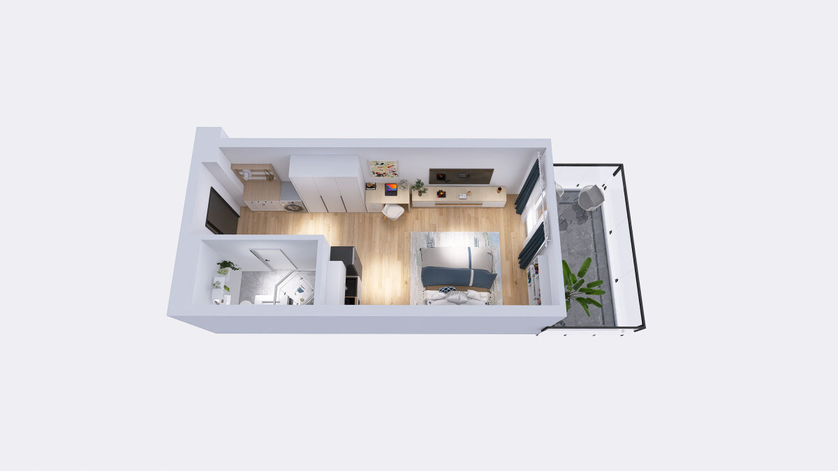 Luxusný apartmán s výhľadom na more v exkluzívnom hoteli v meste Batumi, bazén na streche hotela — foto 9